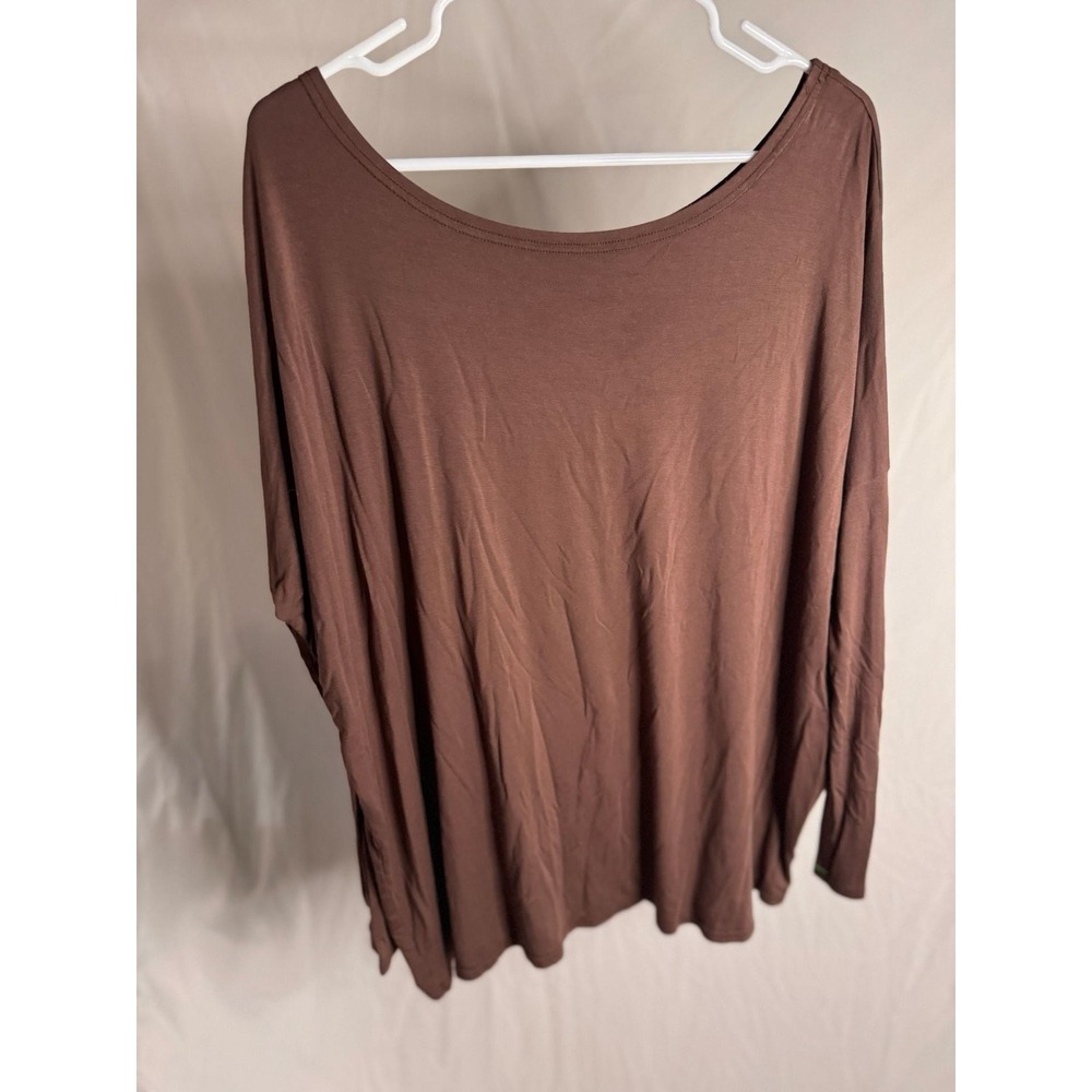VICI - Dolman Sleeve Oversized Flowy Top - Brown‎ - Small - Womens